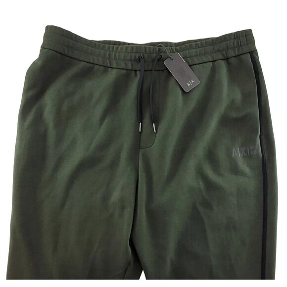 A|X ARMANI EXCHANGE Mens XL Contrast Piping Logo Jogger Sweatpants in Rosin - Picture 4 of 8